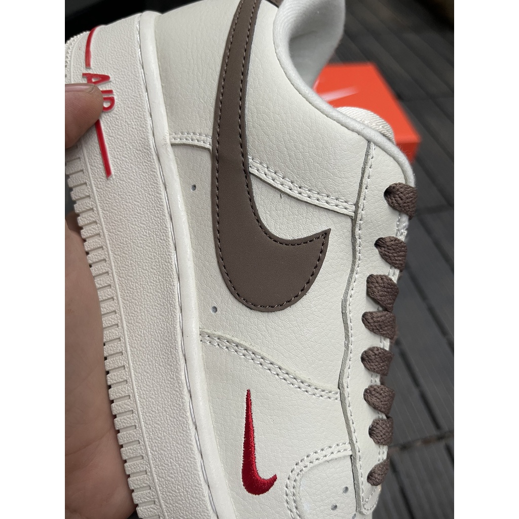GIÀY AF1 Vệt  NÂU KEM NÂU FULL BOX FREE SHIP
