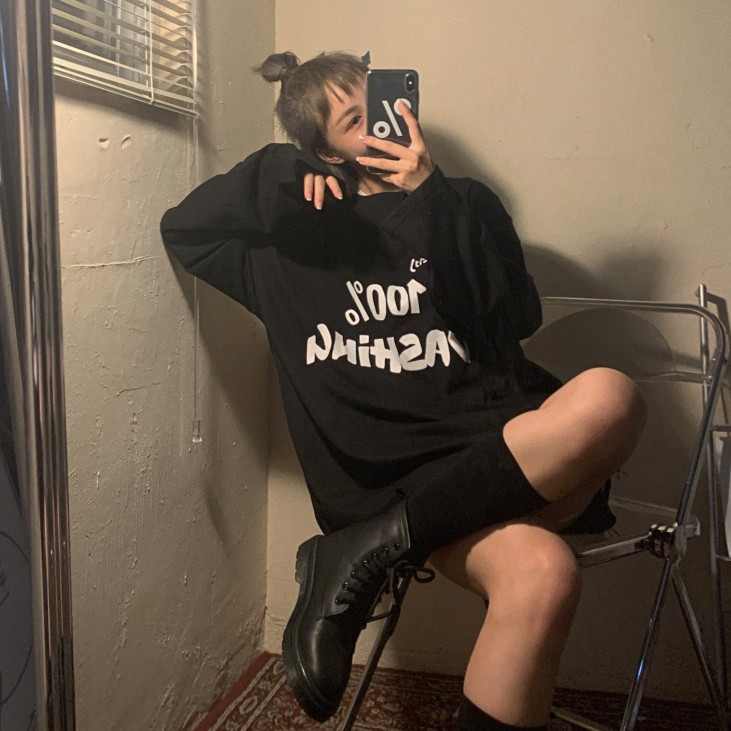 Áo thun tay dài in chữ phong cách Hàn Quốc hợp thời trang cho nữ | BigBuy360 - bigbuy360.vn