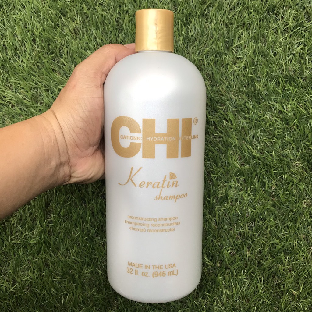 Dầu gội xả phục hồi CHI Keratin Shampoo & Conditioner 946mlx2