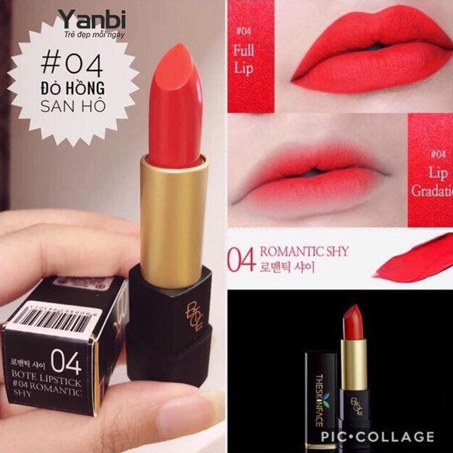 Son Thỏi  siêu lì The Skin Face Bote II Lipstick (New 2018)