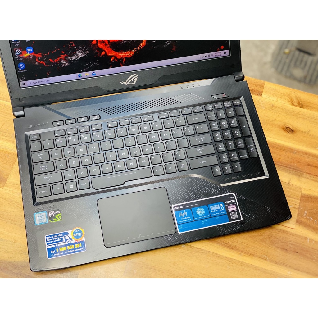 Laptop Asus Rog Strix GL503/ i7 7700HQ/ 8G/ SSD128 + 1000G/ GTX1050/ 60 - 120hz/ Full HD/ LED RGB