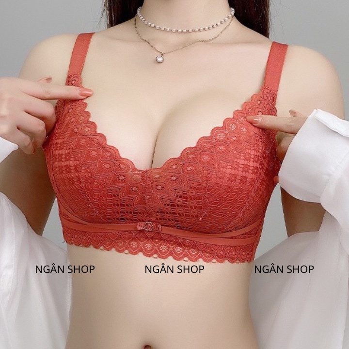 Bộ đồ lót C1874 - set nội y không gọng ren cao cấp ,chất cao su non thông hơi,tạo khe.