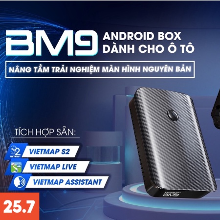 VIETMAP BM9 - Hàng chính hãng - Android Box dành cho màn hình zin ô tô