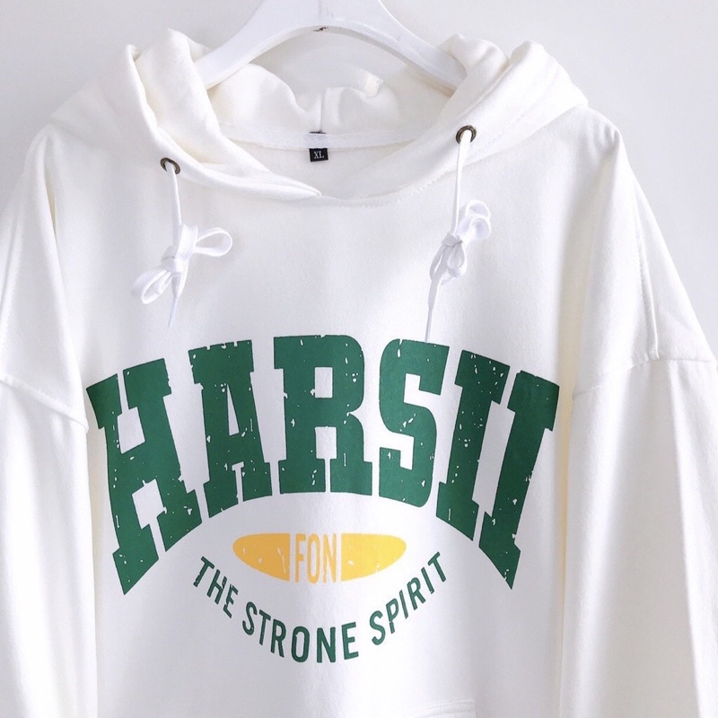 [VIDEO ẢNH THẬT] Áo Nỉ Mũ Hoodie HARSH Ulzzang Unisex From Rộng Chuẩn Ảnh Mặc Đơn Đôi Nhóm-Anhribistore