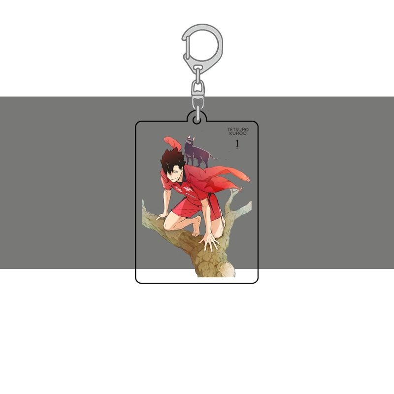 ( Mica trong acrylic ) Móc khóa in hình HAIKYUU!! VUA BÓNG CHUYỀN ver KHÚC CÂY anime chibi