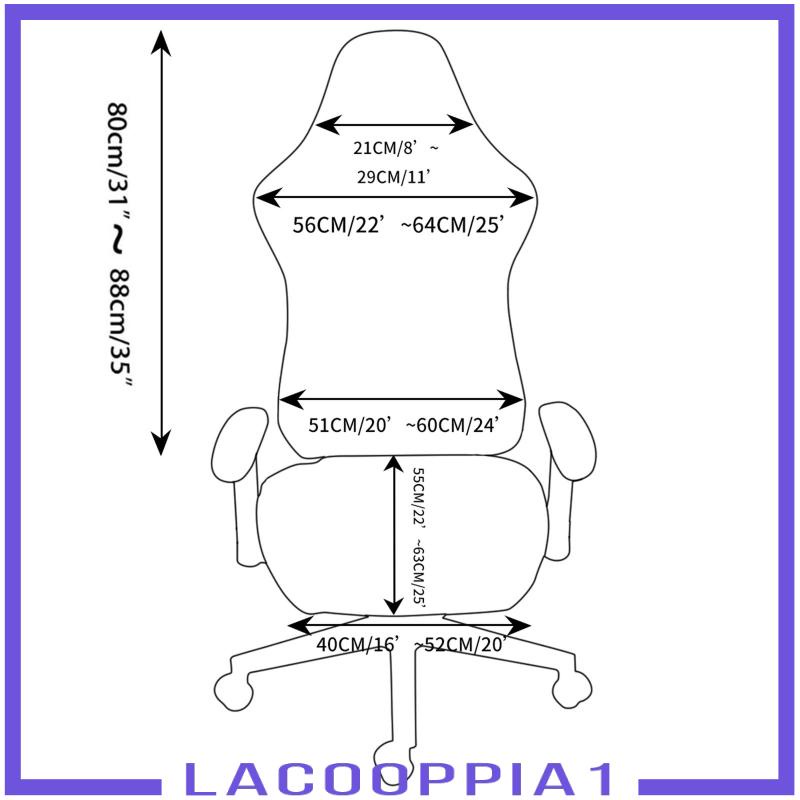 [Lacooppia1] Bọc Ghế Văn Phòng Có Đệm Tựa Tay Vịn Ghế Xoay