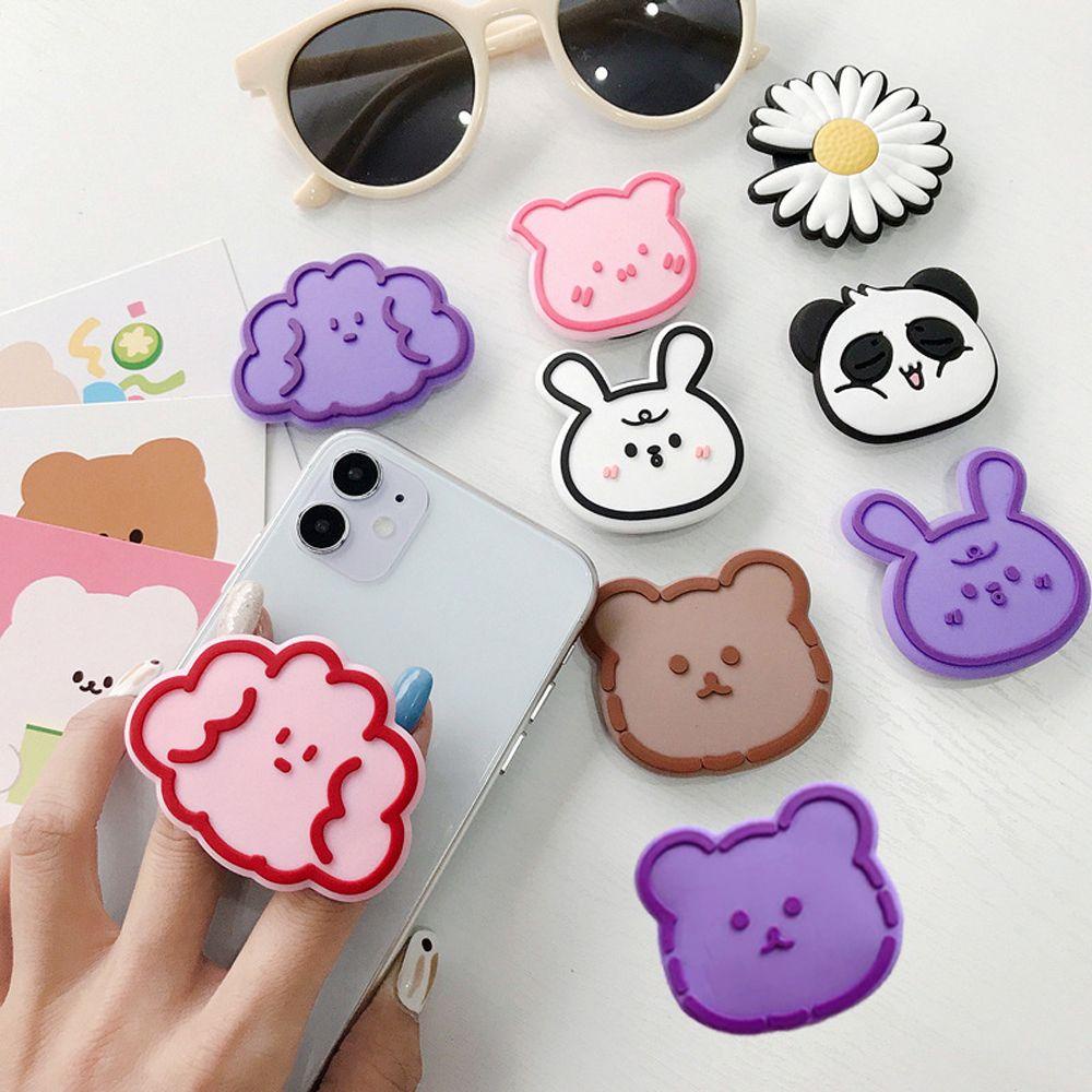 Norman Giá Đỡ Điện Thoại Dạng Kẹp Ngón Tay Mở Rộng Họa Tiết Hoạt Hình Có Thể Gập Lại