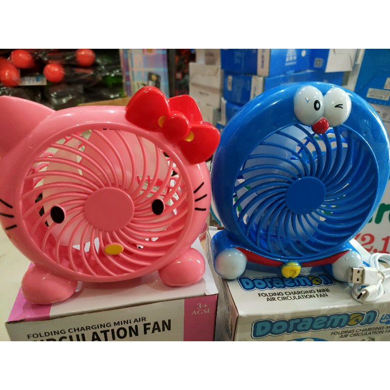 Quạt tích điện mini vừa để bàn vừa cầm tay