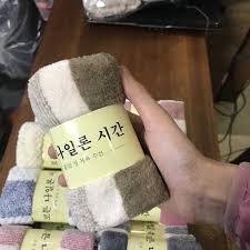 Khăn Tắm Lông Cừu Hàn Quốc 70cmx1m4 Khăn Siêu Mềm Mịn Siêu Thấm Hút Nước