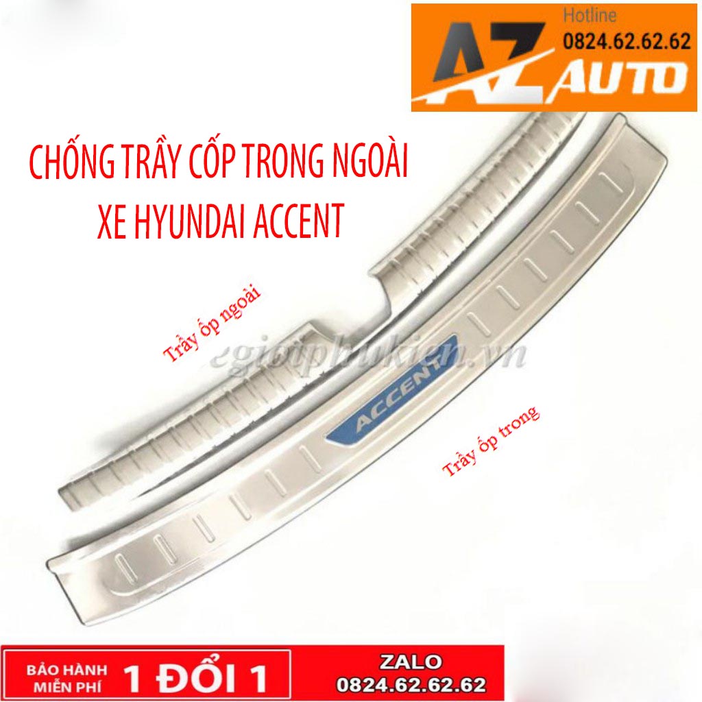 Chống trầy cốp Hyundai Accent 2018-2022 – INOX(hàng cao cấp)