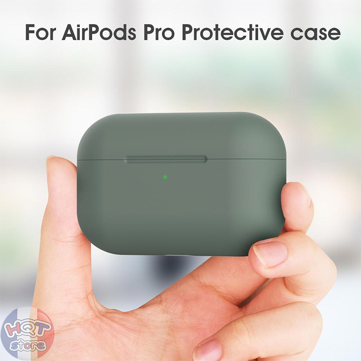Ốp silicon case siêu mỏng cho tai nghe Airpods Pro (Không Móc Treo)