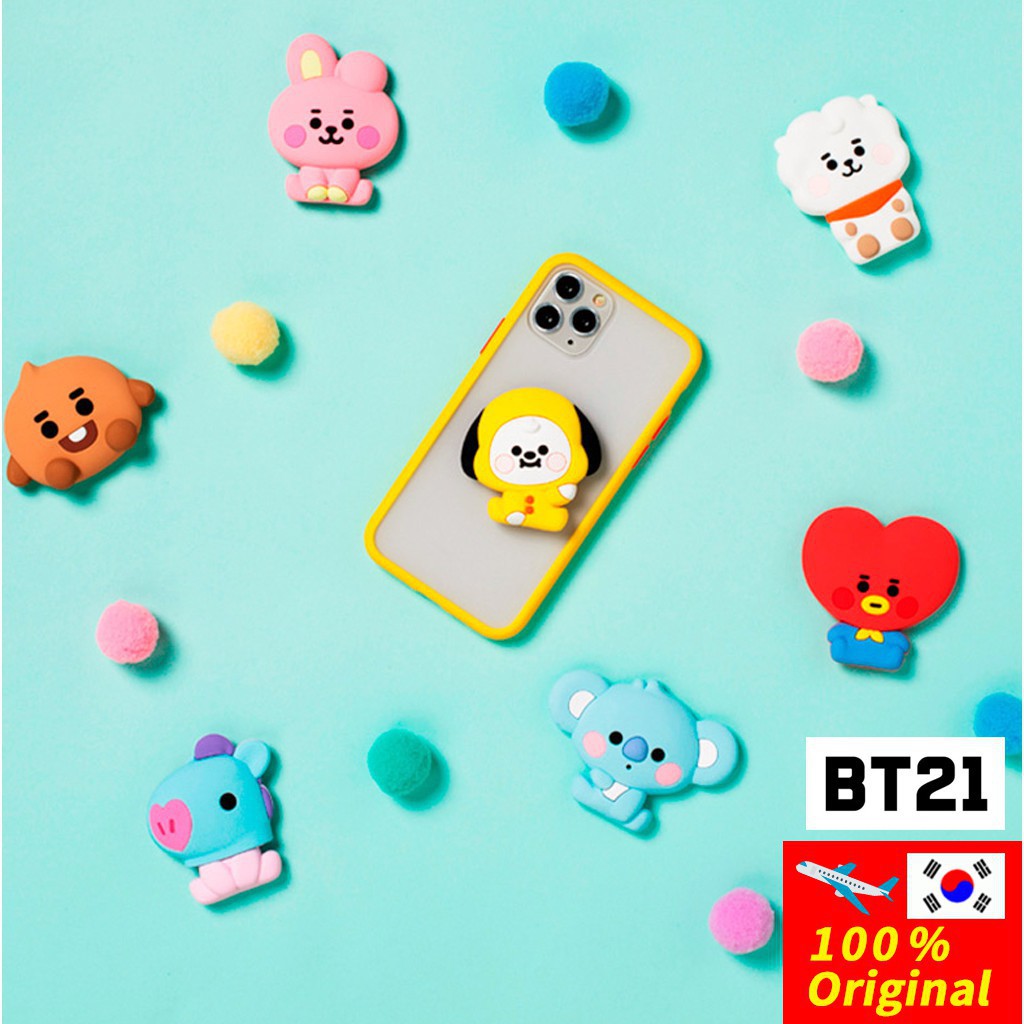 BTS BT21 Official Baby Bubbly Pop Tok Finger Holder / Tata Chimmy RJ Koya Cooky Mang Shooky