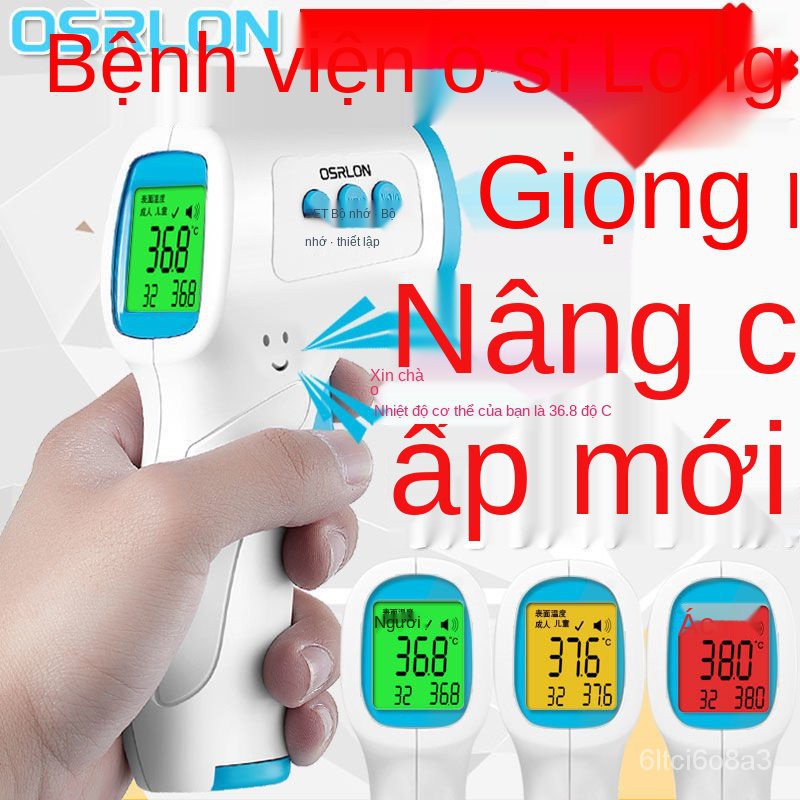 Y Tế Bằng Giọng Nói Chiếc Nhiệt Kế Điện Tử Gia Đình Trẻ Em Hồng Ngoại Cho Bé Chính Hãng Đo Nhiệt Độ Súng Có Độ Chính Xác