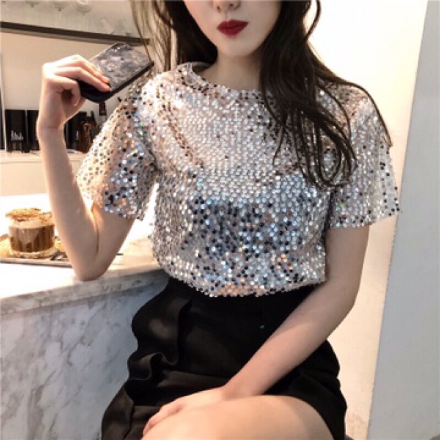 Áo nhũ kim sa hàng Ullzung siêu chảnh Quảng Châu