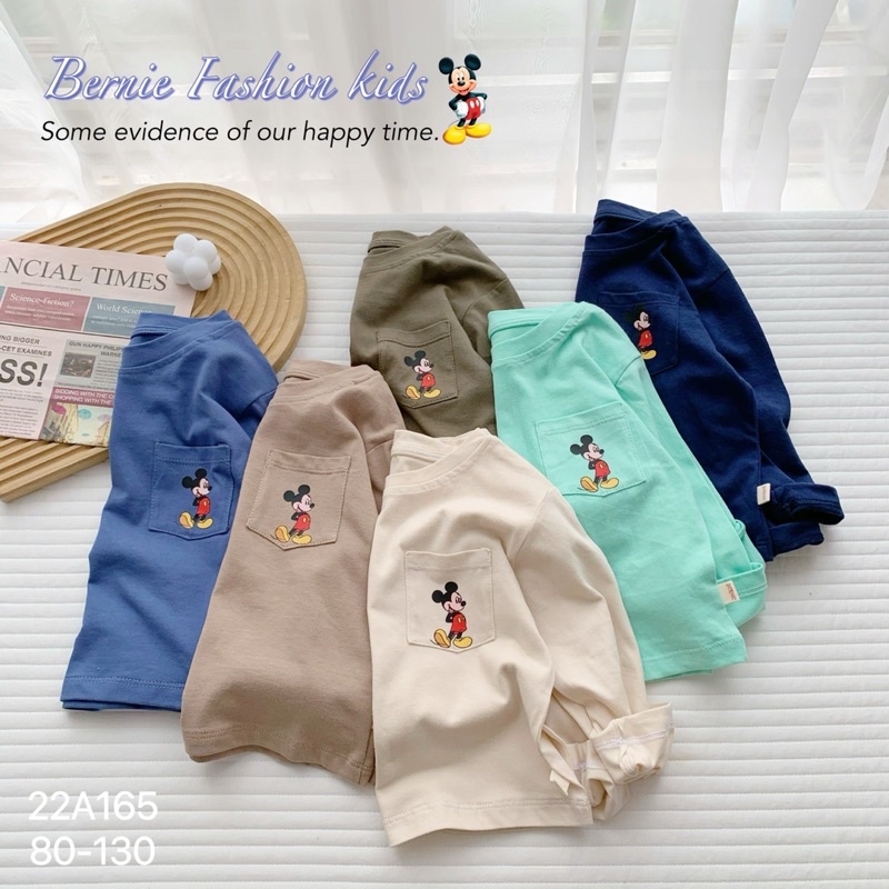 _Áo thun cotton in micky cho bé 9 đến 23kg