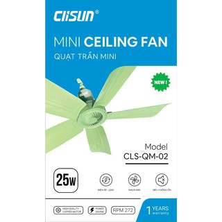 Quạt trần mini Clisun 25W