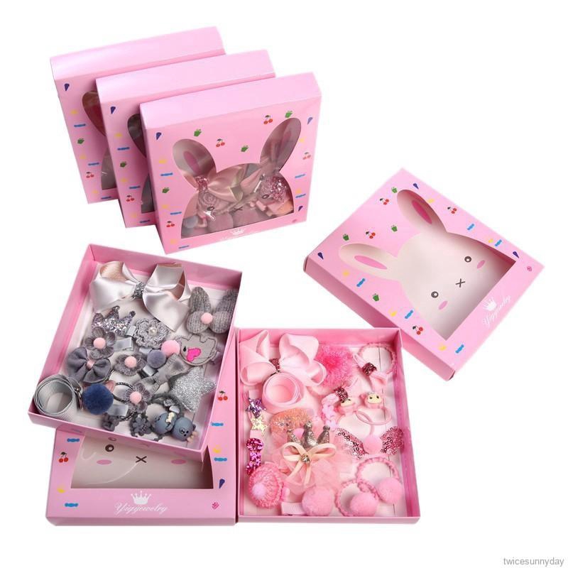 Set 18 băng đô cài tóc cho bé gái