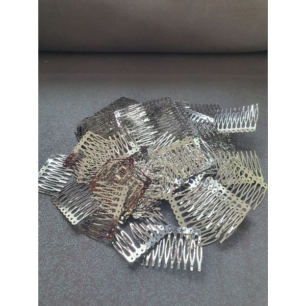 Xược cài tóc kim loại 10 răng, Xược cài nguyên liệu diy, nguyên liệu làm cài tóc