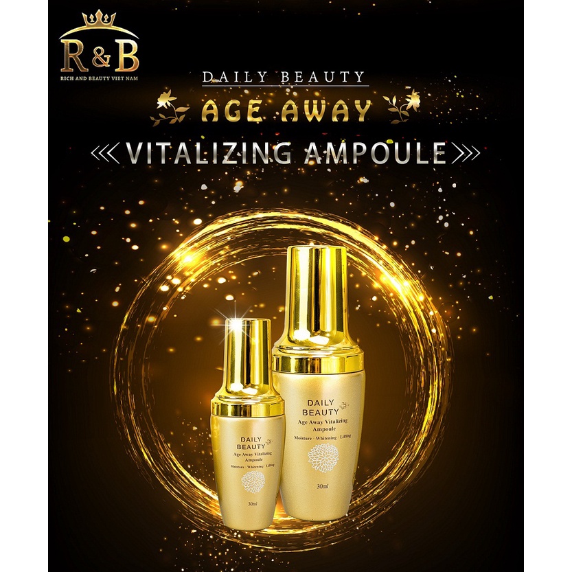 Combo Bộ Tứ Đánh Thức Thanh Xuân Bộ sản phẩm trẻ hóa làn da Daily Beauty Age Away Vitalizing