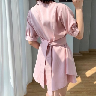 SET ÁO SƠ MI THẮT EO+ QUẦN