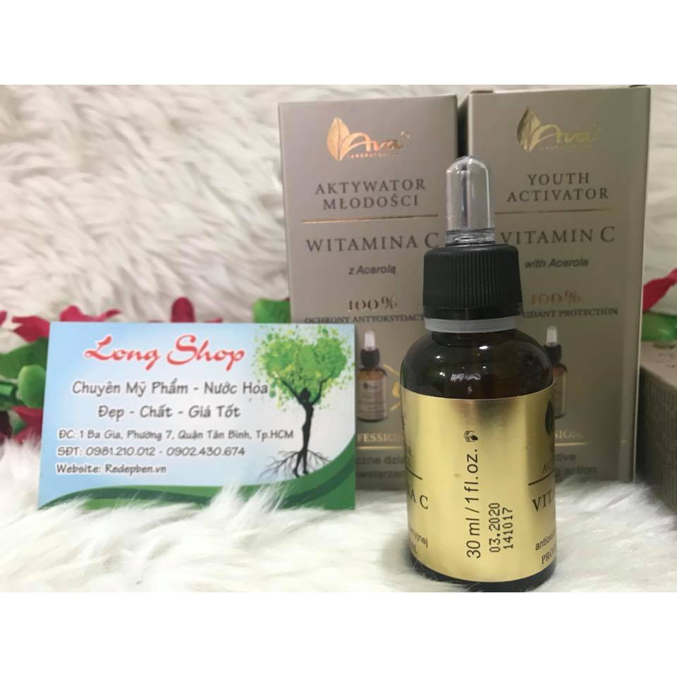 Serum Vitamin C Ava Youth Activation đẹp da, mờ nám, tàn nhang