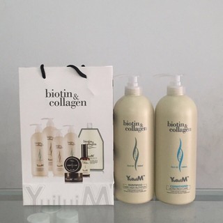 DẦU GỘI XẢ BIOTIN COLLAGEN NEW 1000ML SIÊU MỀM MƯỢT CHO TÓC KHÔ YUILUIM 1000ML x2