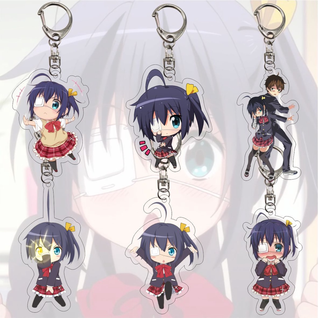Móc Khóa Hình Nhân Vật Takanashi Rikka Shichimiya Satone Hoạt Hình Love Chunibyo & Different Delusions