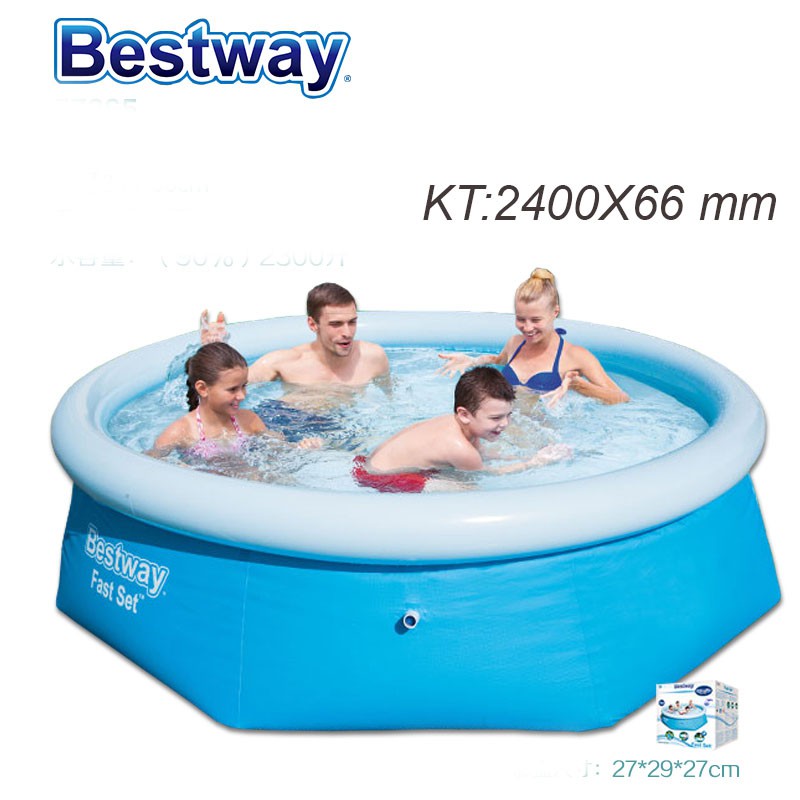 Bể bơi phao tròn Bestway 57265 (  kích thước 2.44mx 66cm )