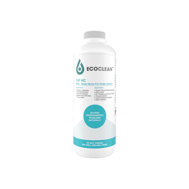 Khử mùi khai, hôi thối nhà tắm, nhà vệ sinh, cống rãnh - Vi sinh EcoClean 1XFHC (USA)