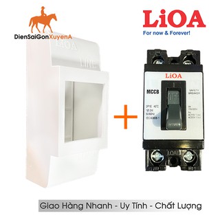 Cầu dao aptomat an toàn lioa + hộp nổi cb lioa, cb cóc lioa 20a - điện sài gòn xuyên á