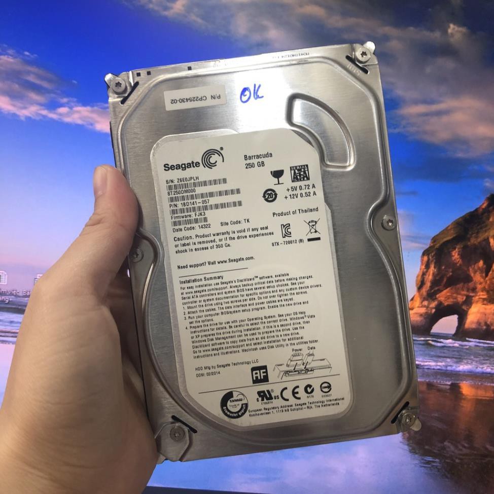 siêu sale_ Ổ cứng HĐ cũ Seagate, WD, Toshiba 250G, ổ cứng cũ hdd 250g, 500g, 1Tb 2TB ổ cứng máy tính cũ, ổ cứng pc cũ