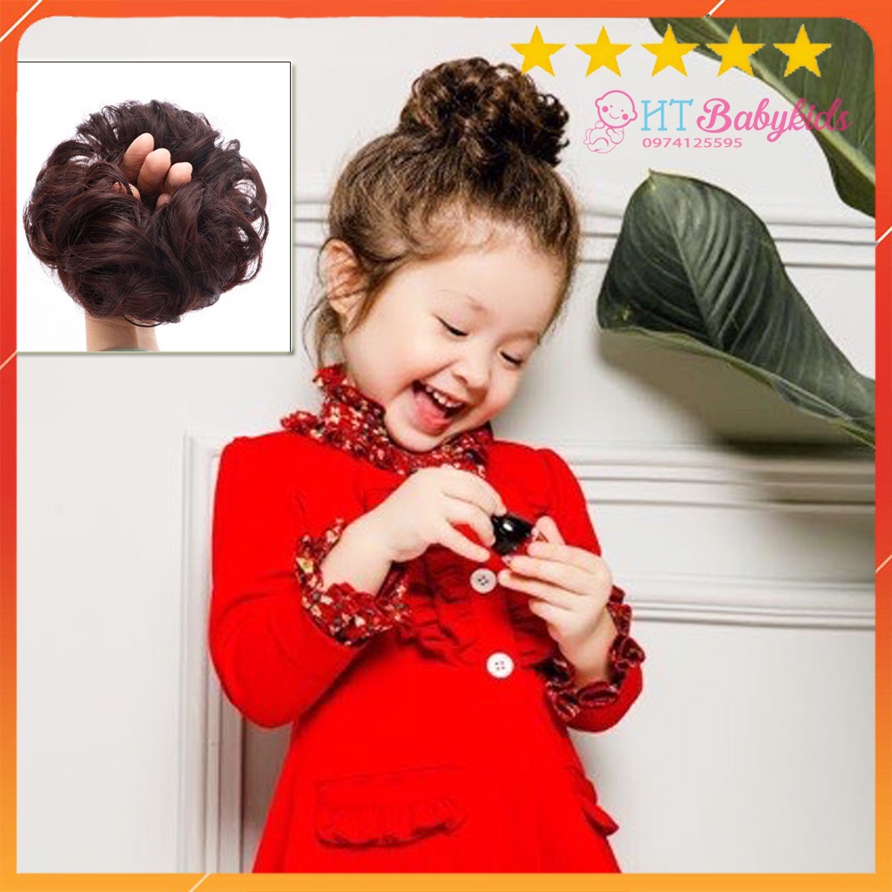 KẸP Tóc Giả Cho Bé Gái Hình Bông Mai - KẸP SIÊU NHẸ DỄ CỘT DÀNH CHO CÁC BÉ