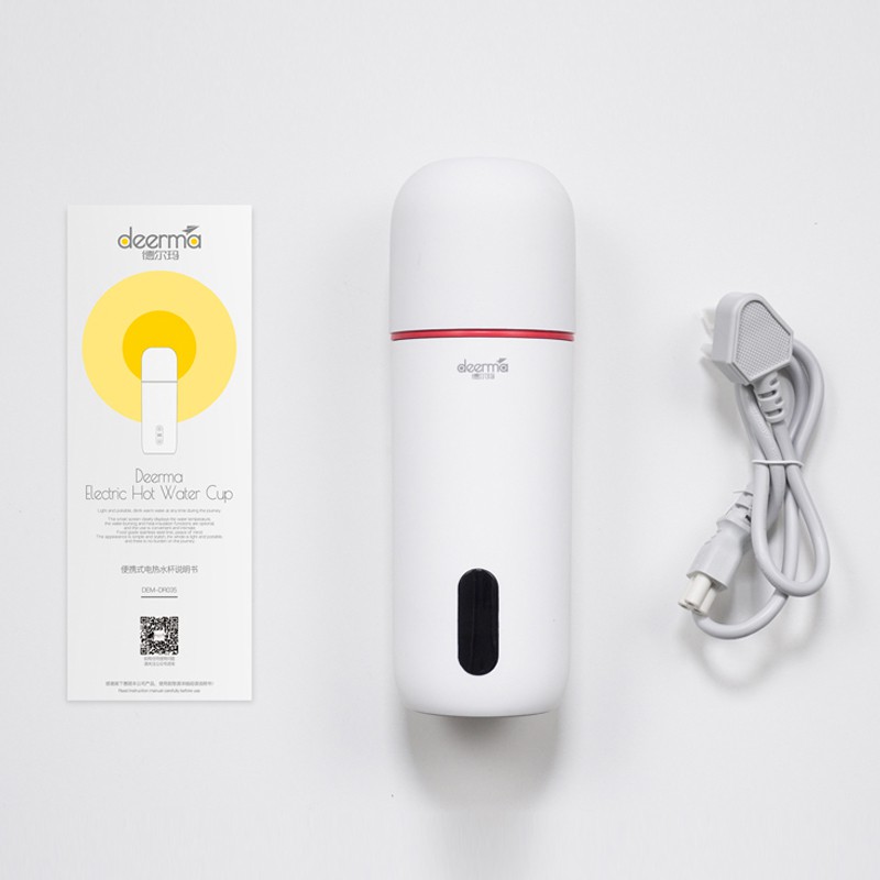 Bình đun nước bằng điện Xiaomi Deerma 350ML cách nhiệt có màn hình hiển thị điều khiển cảm ứng thông minh