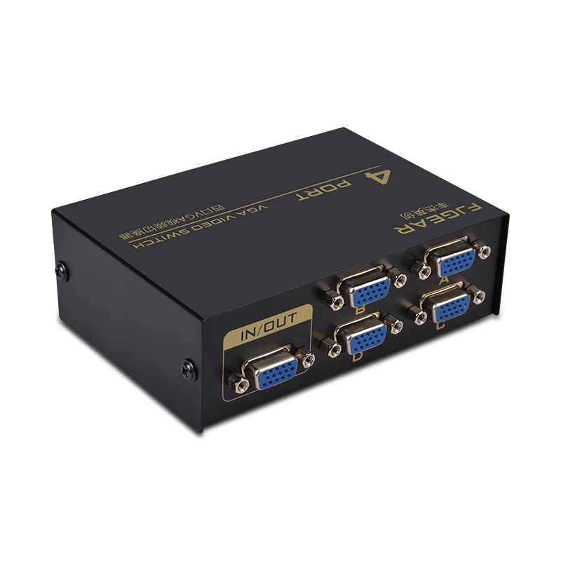 Bộ gộp VGA 4 vào 1 ra FJGEAR FJ-15-4 (4 Port VGA Video Switch) FJGEAR