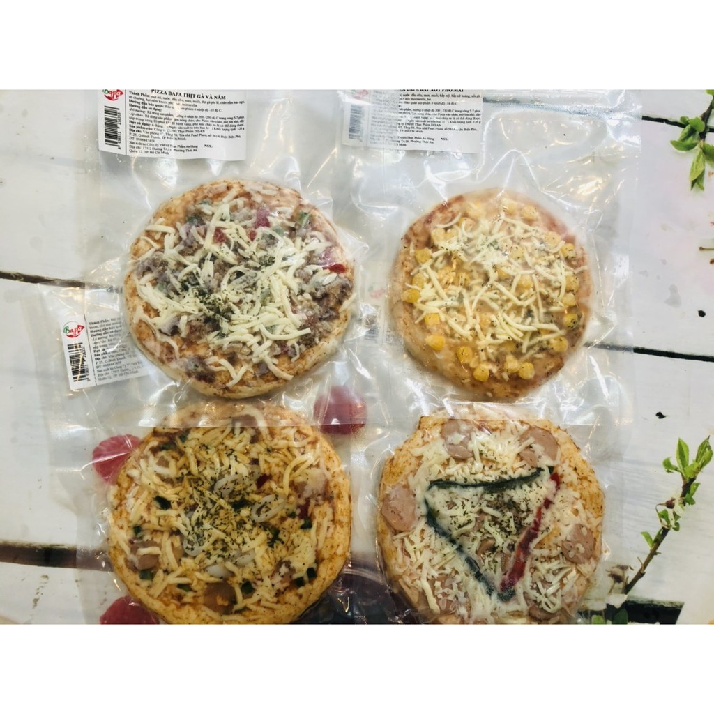 Set 2 đế bánh pizza đã nướng qua