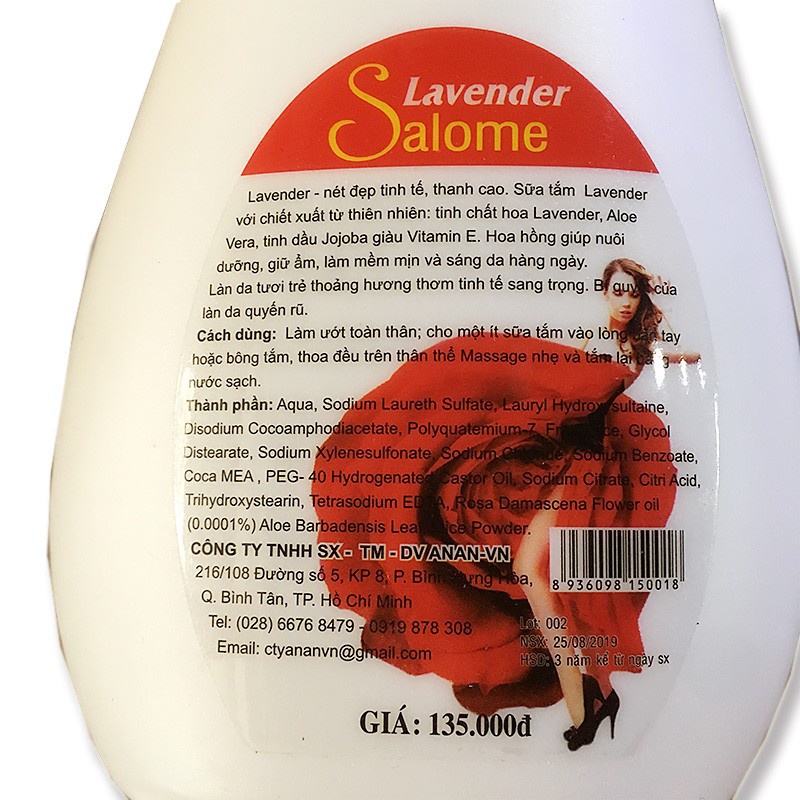 Combo 02 Chai  Sữa tắm Hoa hồng tươi kèm bổ xung Vitamin E - Cty AnAn.