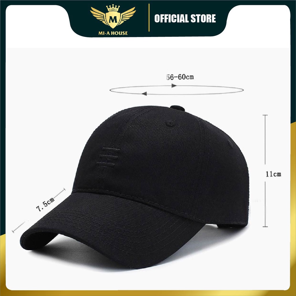 Mũ lưỡi trai 3 sọc cao cấp kèm video thật sản phẩm