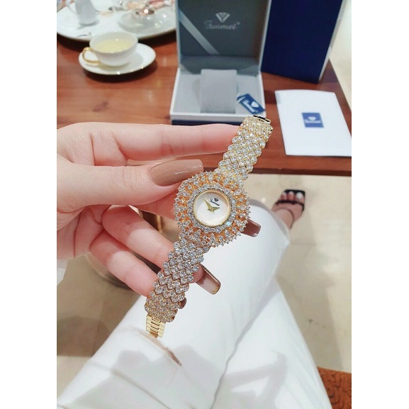 Đồng hồ nữ FUNMEI chính hãng máy Nhật Miyota đính đá swarovski chắc chắn full box thẻ bảo hành 12 tháng