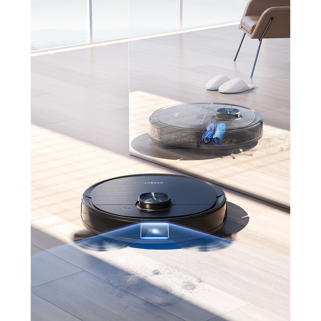 Robot hút bụi lau nhà Ecovacs Deebot T9 AIVI PLUS- Tự xử lý rác khi vể sạc- Robot Tỏa Hương Thơm Thông Minh Nhất 2021