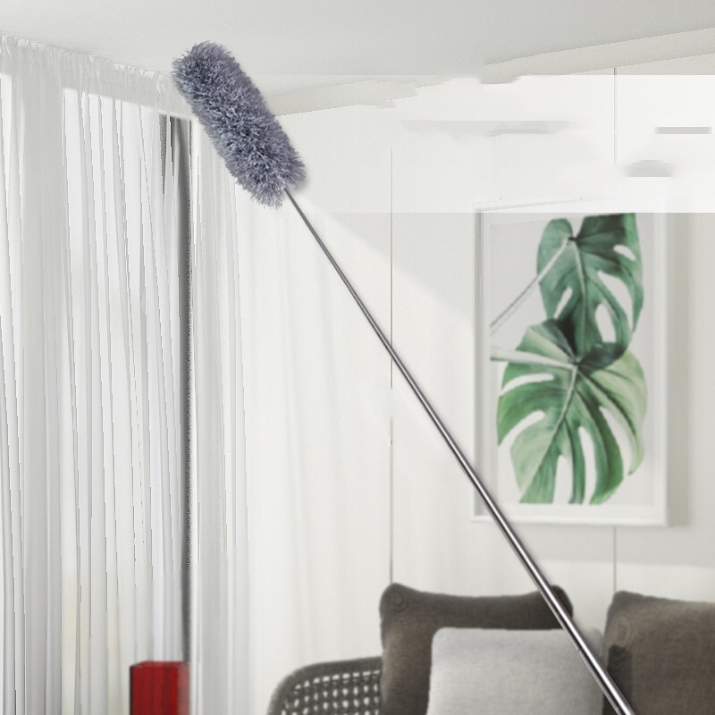 Chổi Quét Trần Nhà KUNBE, Có Cán Điều Chỉnh Độ Tối Đa 2.8m Thuận Lợi Quét Mạng Nhện Bụi Bẩn Trên Cao