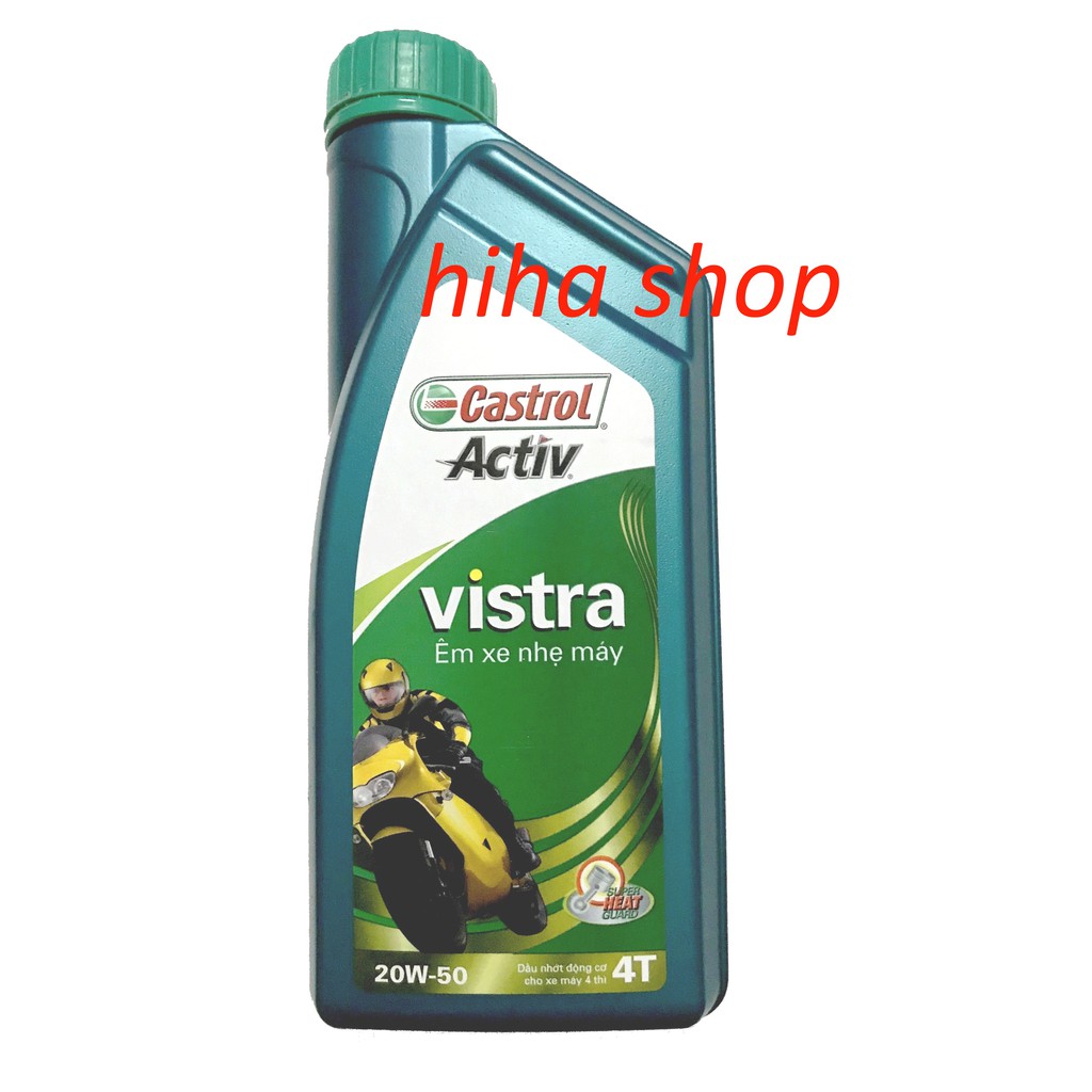 Dầu nhớt xe số 0.8-1L Castrol Activ Vistra 4T 20W50 - nhớt xe máy