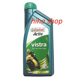 Dầu nhớt xe số Castrol Activ Vistra 4T 20W50 0.8-1L