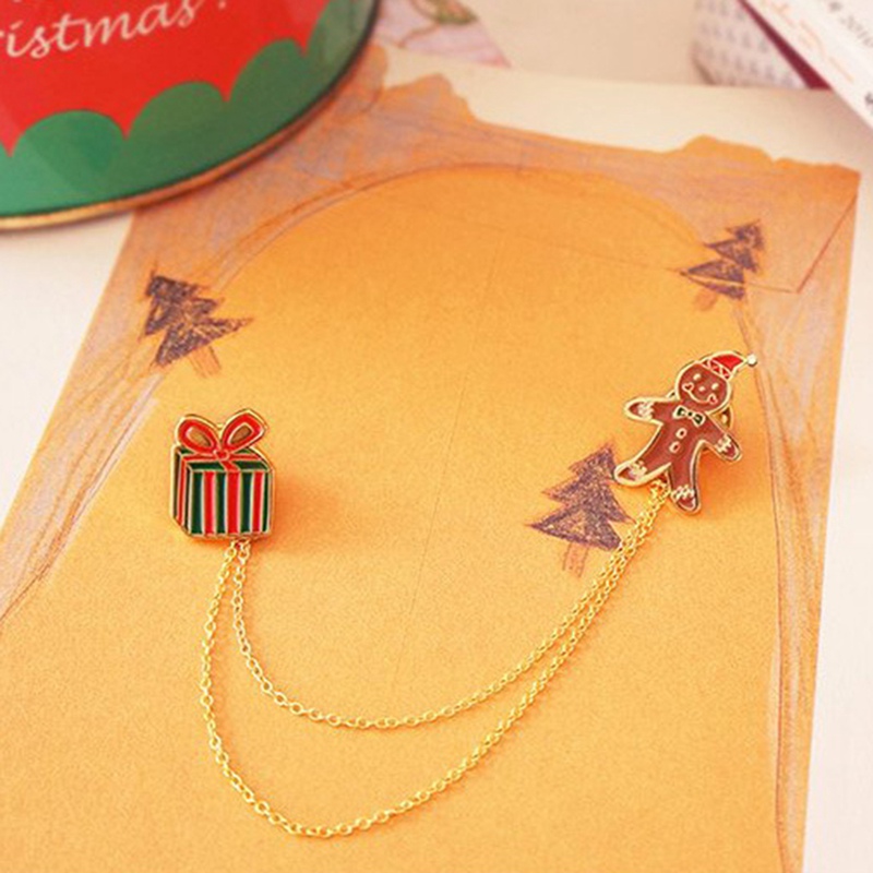 CREATIVE Trâm Cài Áo Hình Giáng Sinh Sáng Tạo 1 Cái