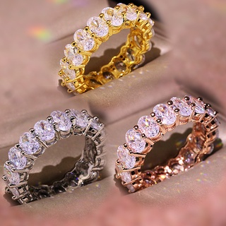 Nhẫn đính kim cương zircon sang trọng aaaa thời trang