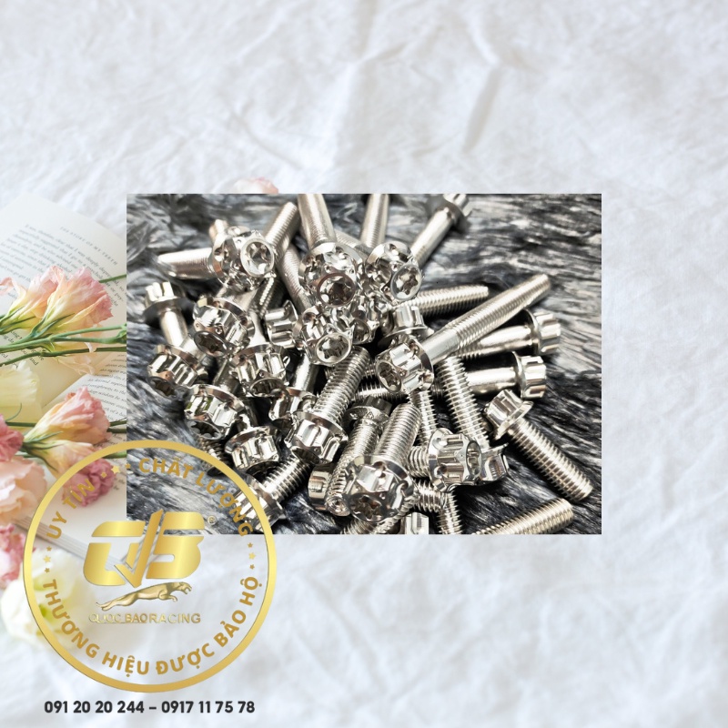 Ốc SALAYA Đầu Trụ S3 Inox 304 Đủ loại Size gắn các loại xe máy Sirius Exciter Winner Sonic Satria Wave Dream 5li 6li 8li
