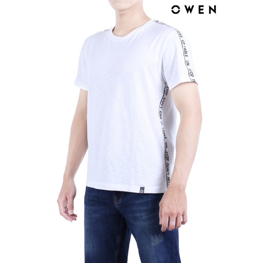Áo Tshirt ngắn tay OWEN Cotton màu trắng - TSN20381 | BigBuy360 - bigbuy360.vn