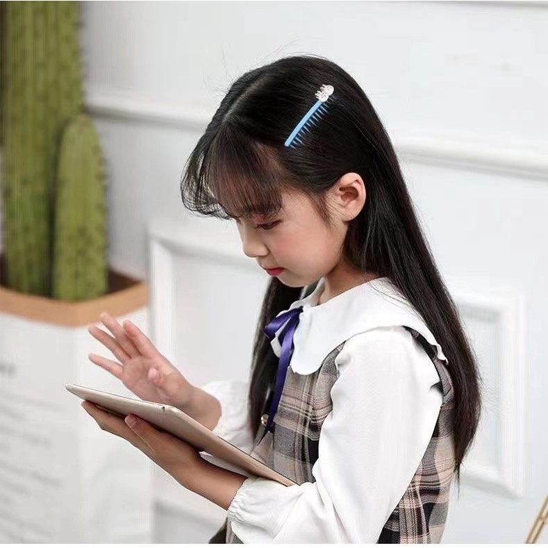 Bờm xước tóc bờm cài mái cho bé gái gắn hình ngộ nghĩnh dễ thương