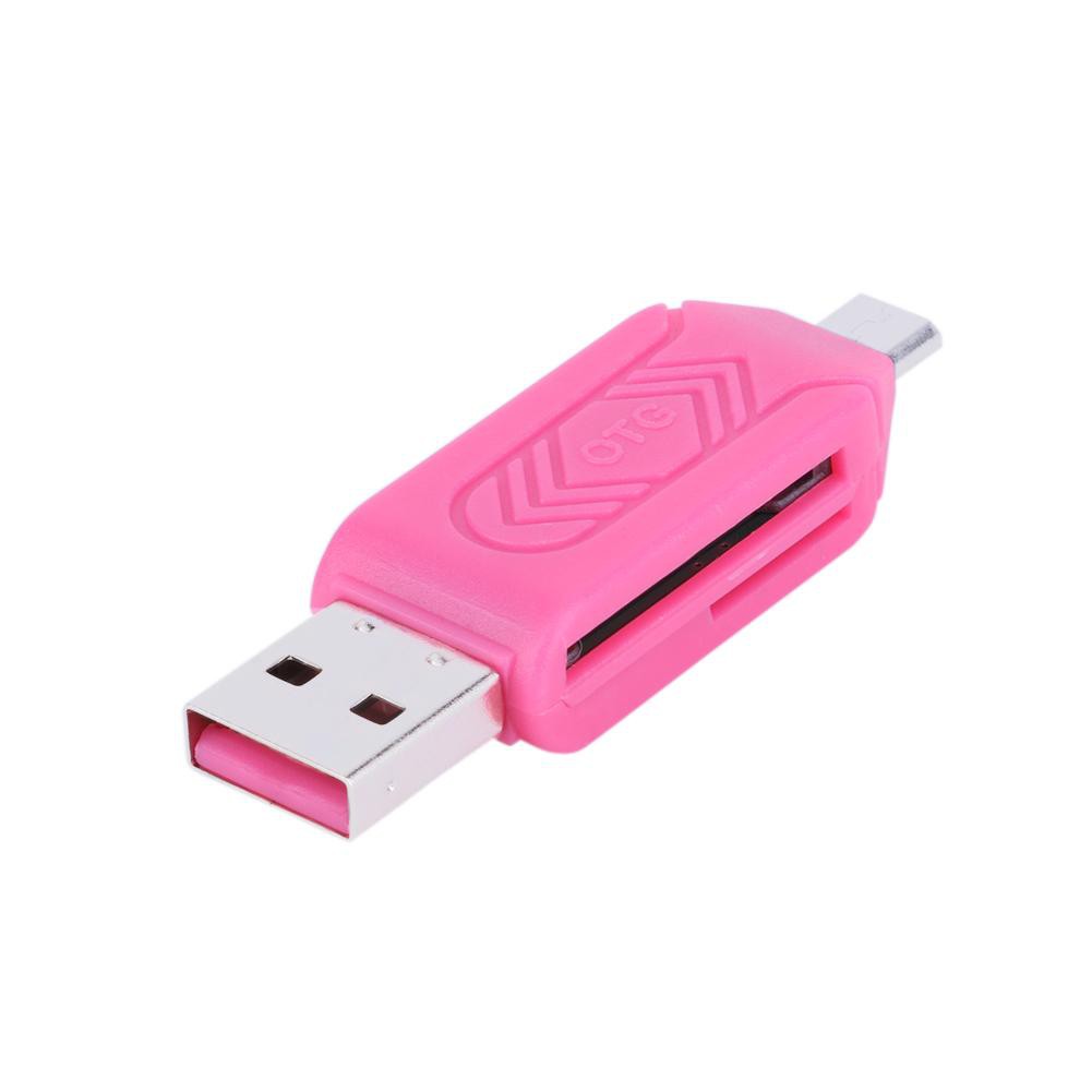 Đầu Đọc Thẻ Nhớ Usb 2.0 Micro Usb Otg Dành Cho Điện Thoại / Máy Tính