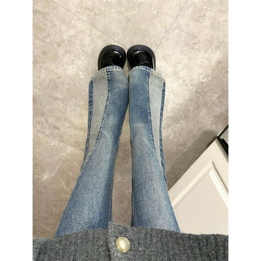 qkoole  Quần jeans Ống Loe Lưng Cao Thời Trang Mùa Hè Mới Cho Nữ