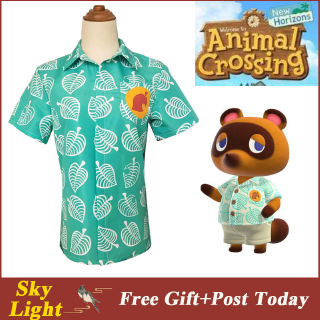 Mới Áo Thun Tay Ngắn Hóa Trang Tom Nook Cho Bé Trai